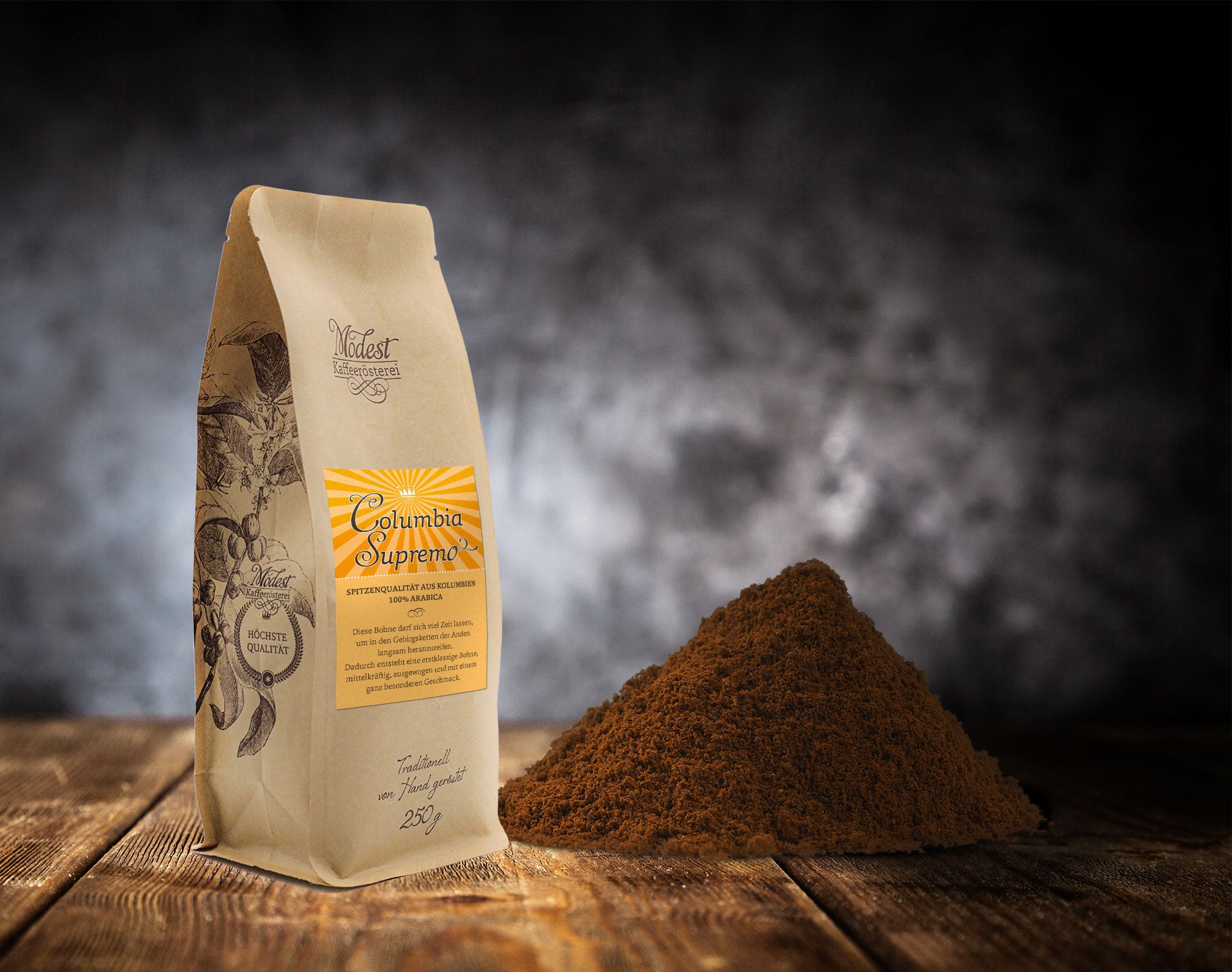 Kaffee Columbia Supremo 100% Arabica