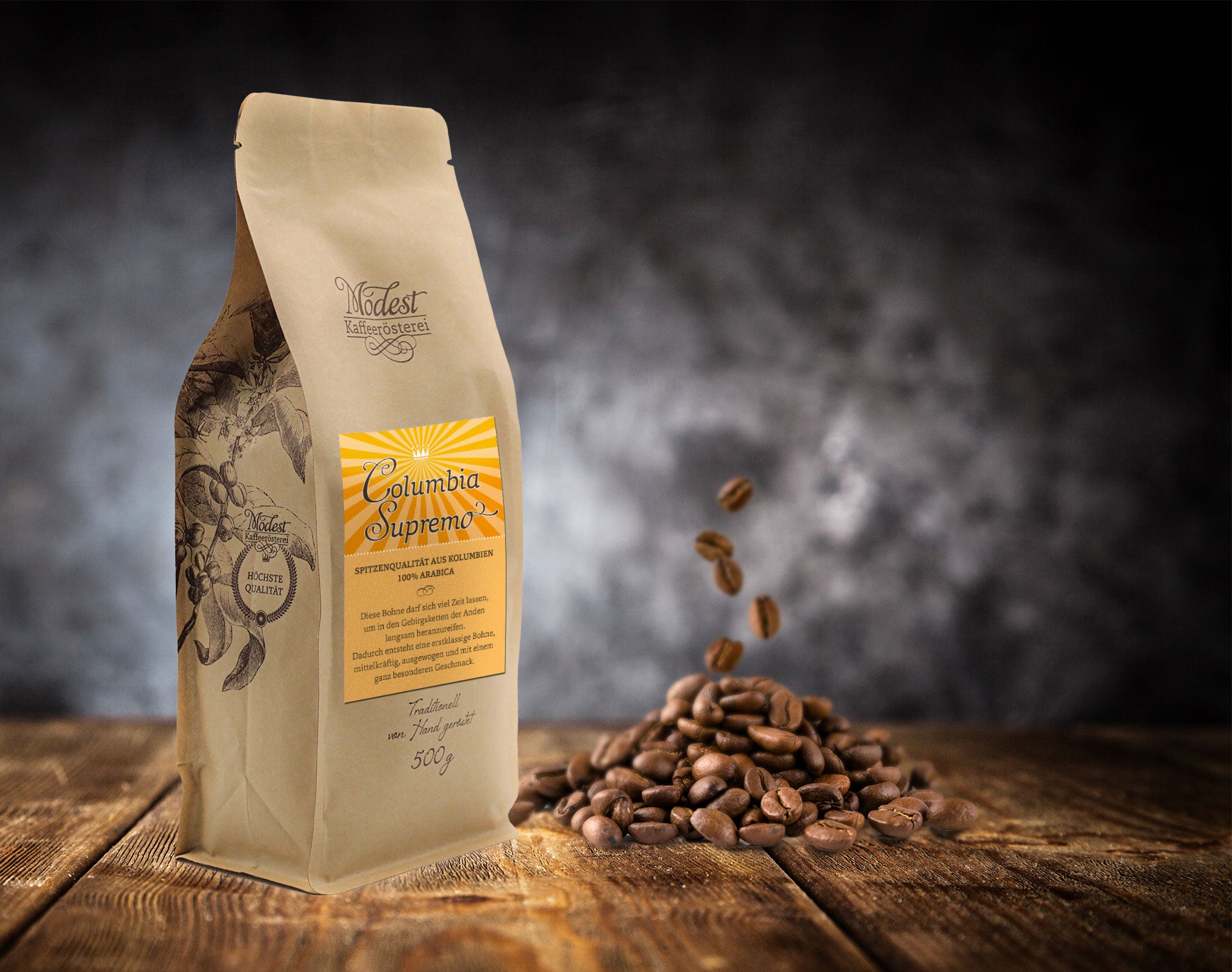 Kaffee Columbia Supremo 100% Arabica