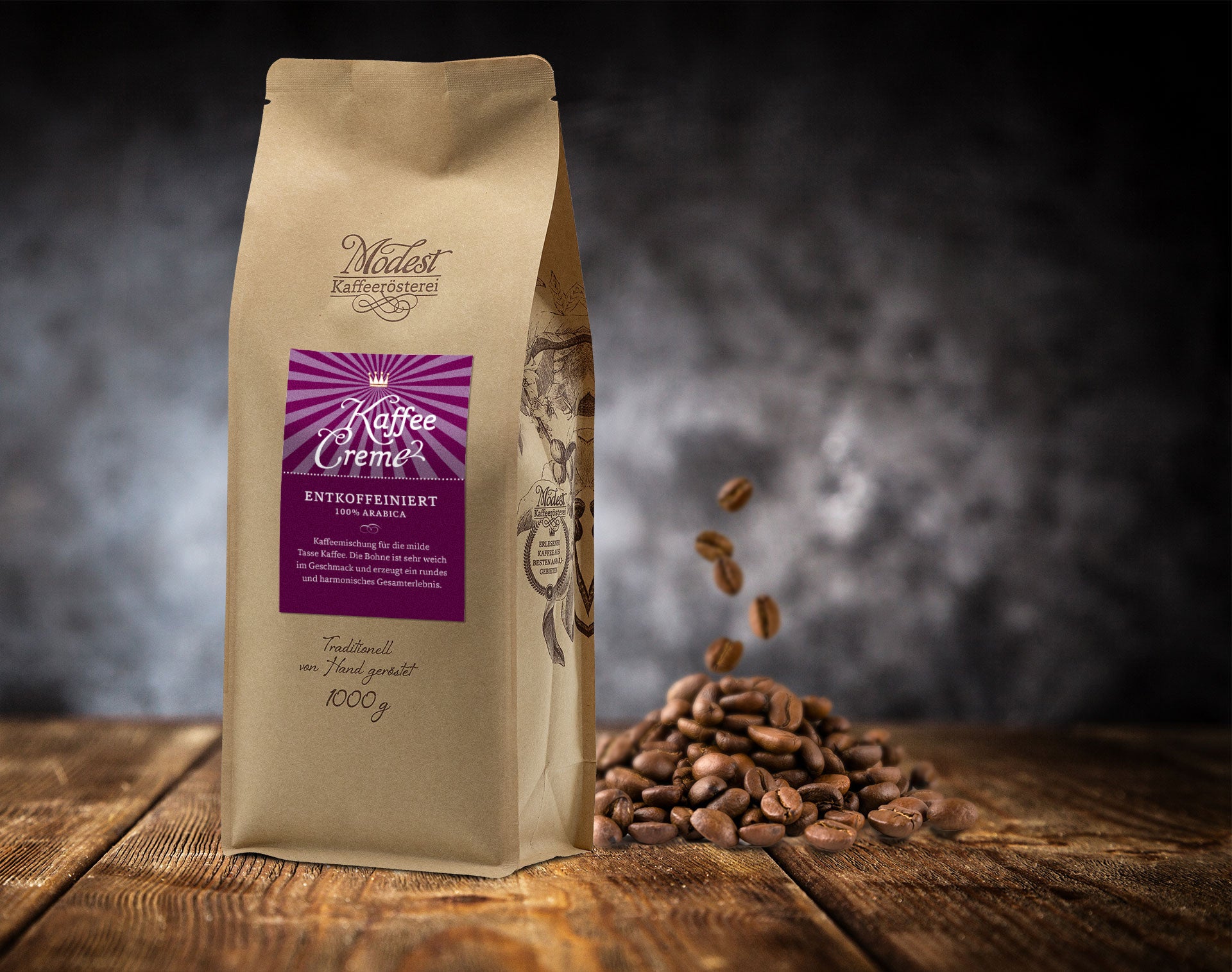 Kaffee Creme 100% Arabica ENTKOFFEINIERT