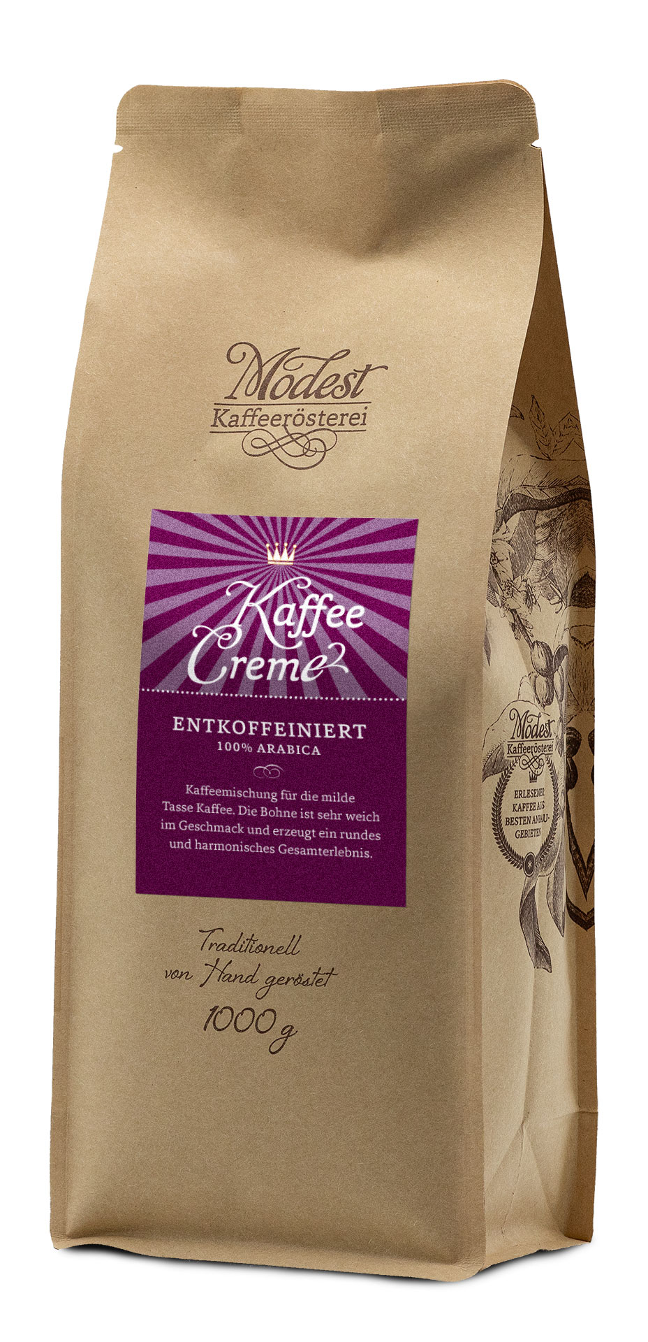 Kaffee Creme 100% Arabica ENTKOFFEINIERT